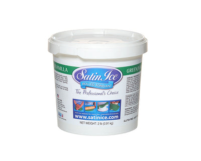 GREEN VANILLA ICE ROLLED FONDANT -  SATIN ICE 1 kg