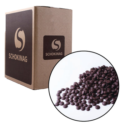 DARK CHOCOLATE CHIPS 54% (55/45/35) - SCHOKINAG - 10 kg