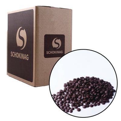 BLACK CHOCOLATE CHIPS 60% (60/40/38) - SCHOKINAG - 10 kg
