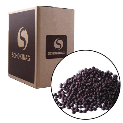 DARK CHOCOLATE CHIPS 71% (75/25/40) - SCHOKINAG - 10  kg
