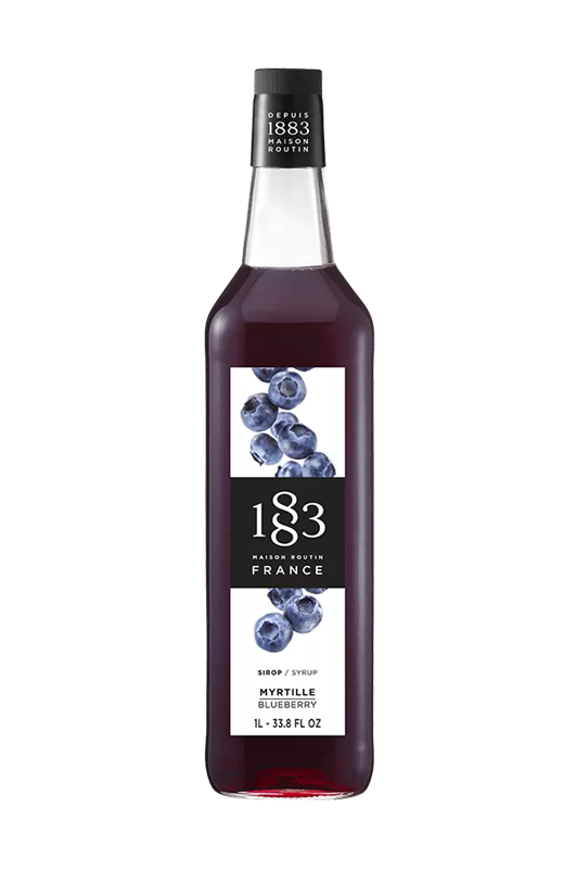BLUEBERRY FLAVOURED SYRUP - 1883 MAISON ROUTIN - 1 litre