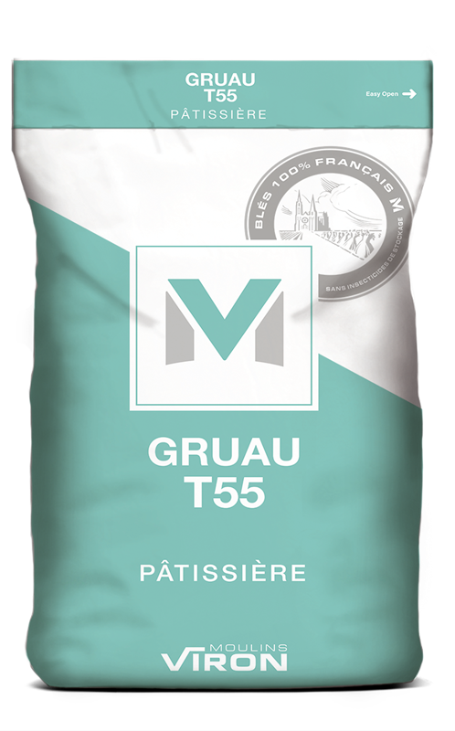 OATMEAL FLOUR T55 '' PÂTISSIÈRE '' - MOULINS VIRON 25 kg