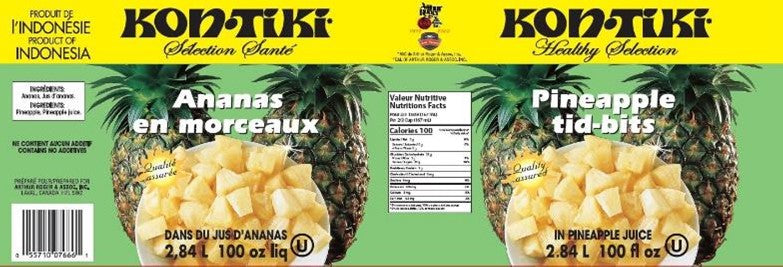 PINEAPPLE PIECES IN PINEAPPLE JUICE 2.84 litres