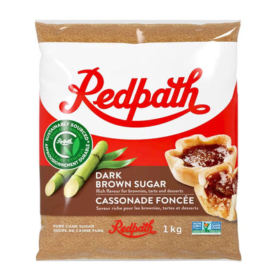DARK BROWN SUGAR - REDPATH - 20 X 1 kg