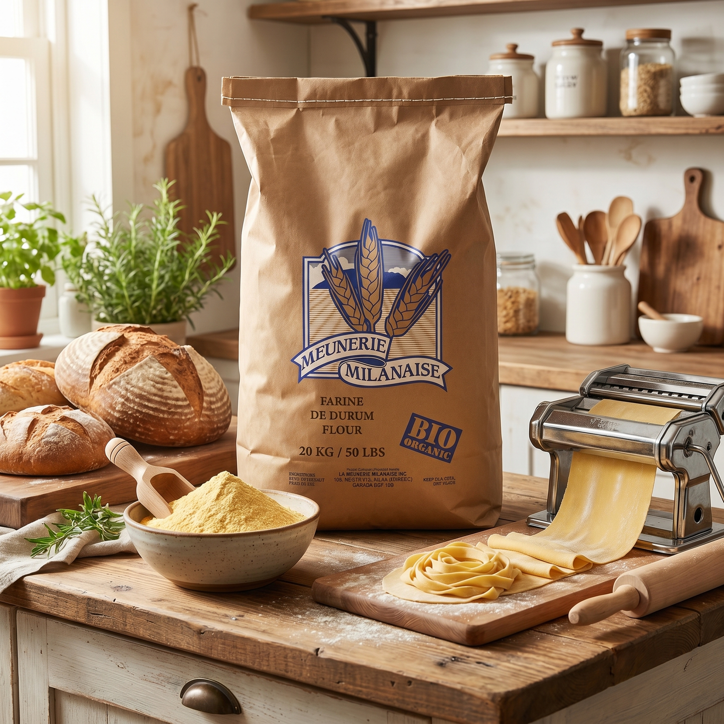 ORGANIC DURUM FLOUR -MILANAISE - 20kg