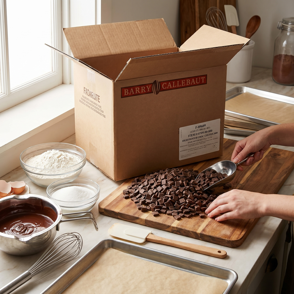 PÉPITES DE CHOCOLAT NOIR 2000CT - BARRY CALLEBAUT - 20 kg  
