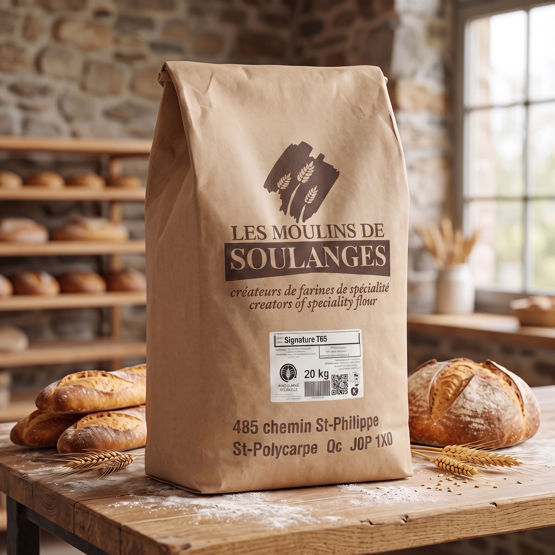 Signature Flour T65 Les Moulins de Soulanges — lifestyle card