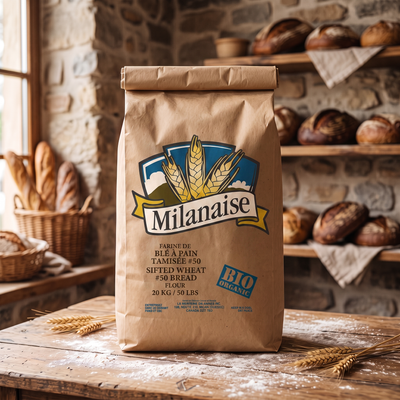 La Milanaise Organic Bread Wheat Flour Tamisee 50 — lifestyle card