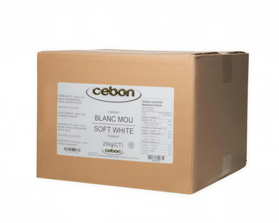 SOFT WHITE FONDANT IN CARTON - CEBON 20 kg — product packshot