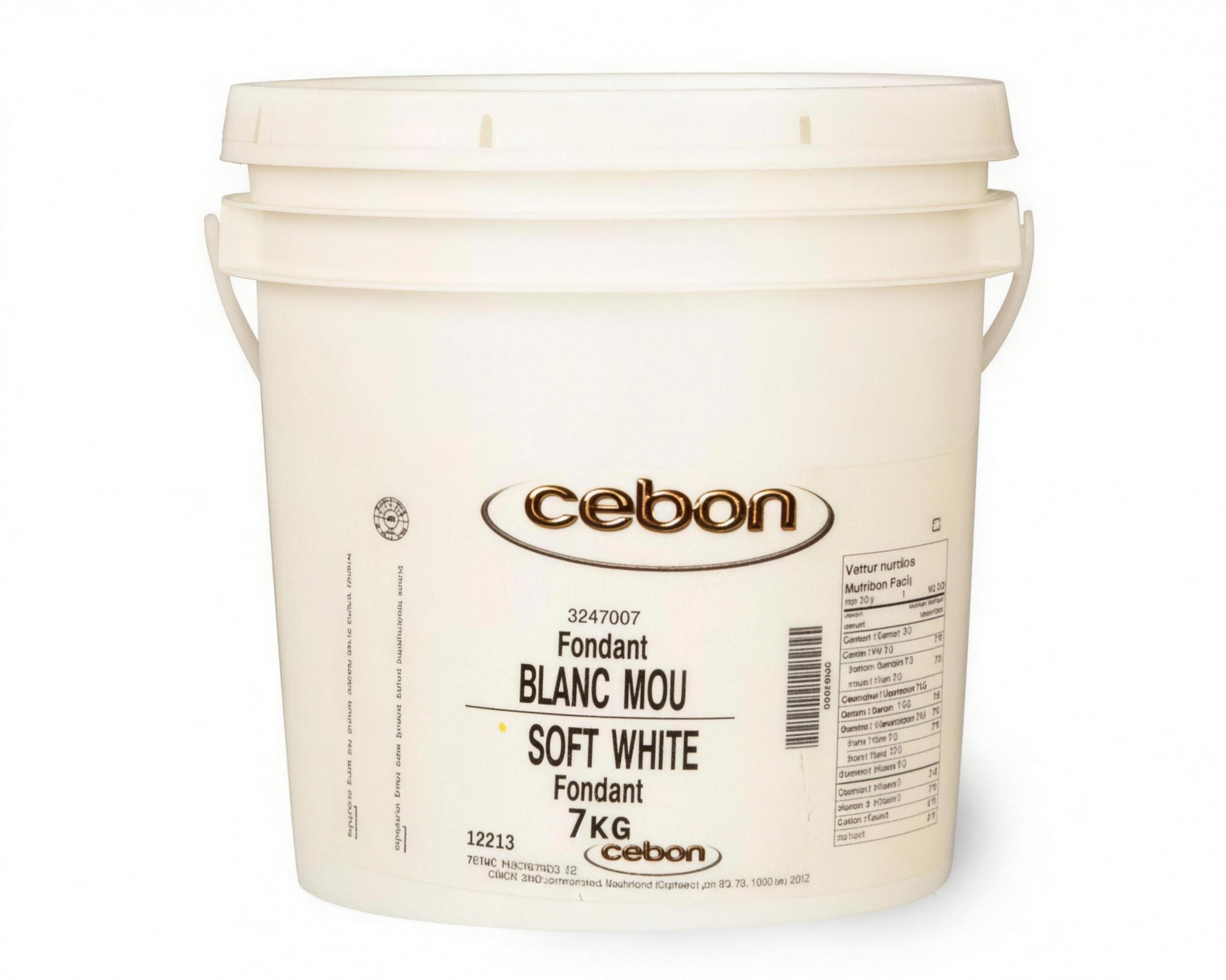 SOFT WHITE FONDANT IN PAIL - CEBON 7 kg — product packshot