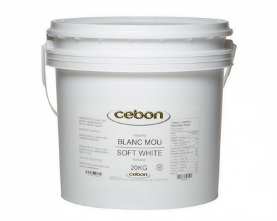 SOFT WHITE FONDANT IN PAIL - CEBON 20 kg — product packshot