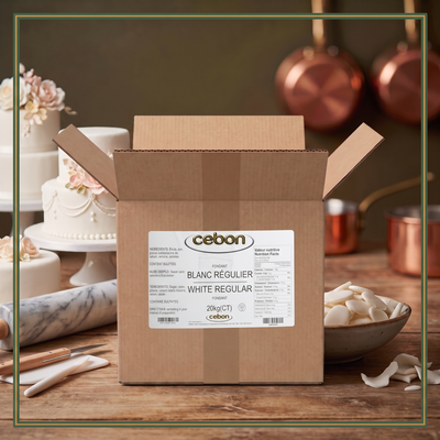 WHITE REGULAR FONDANT IN CONTENANT - CEBON 20 kg — lifestyle card