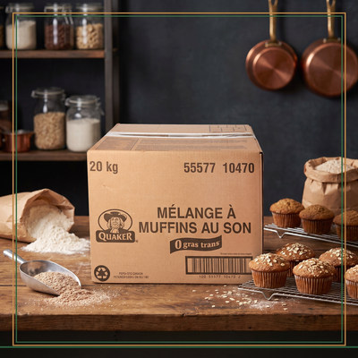 BRAN MUFFIN MIX - QUAKER 20 kg — lifestyle card