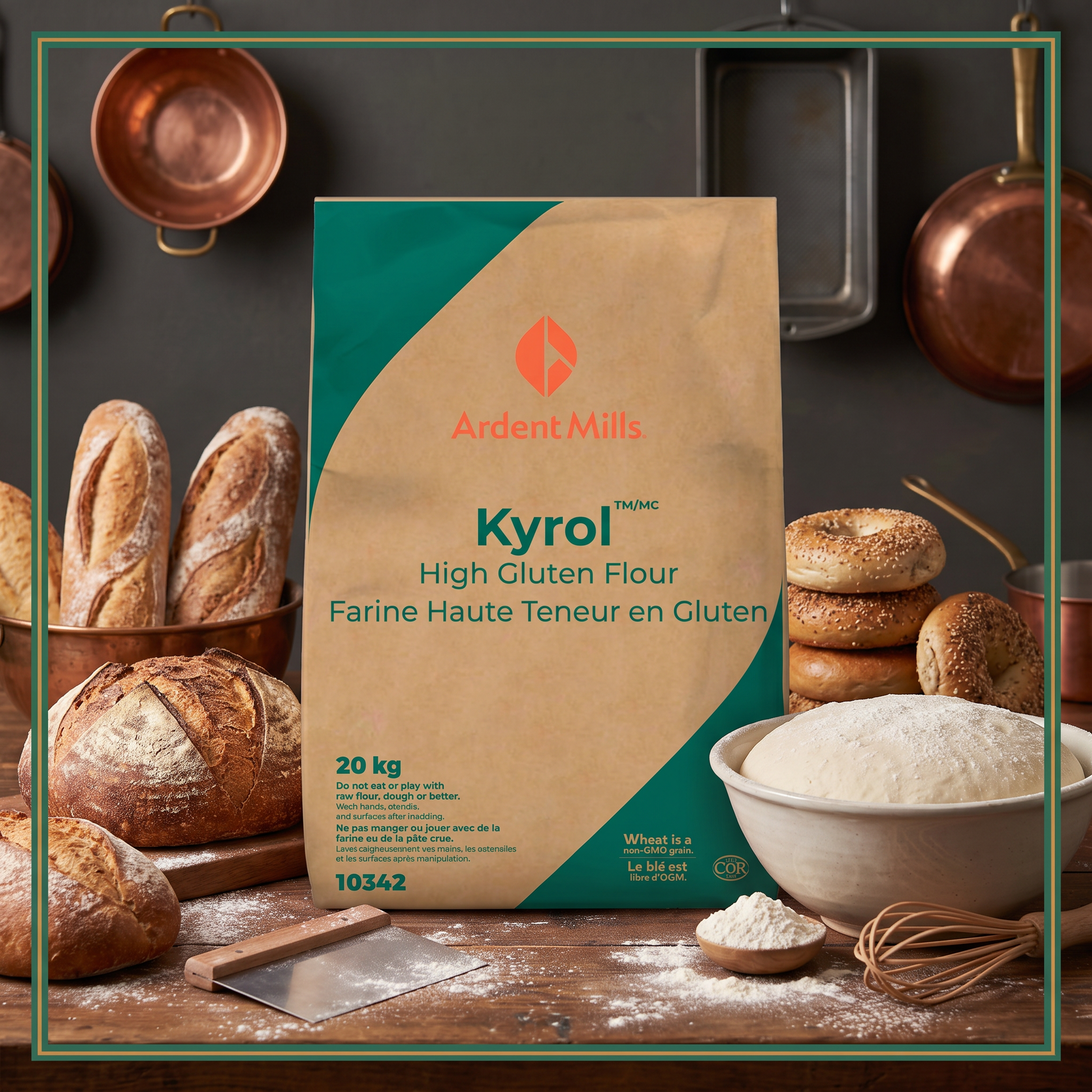 SUPERIOR HI GLUTEN UNBLEACHED FLOUR - ROBIN HOOD - 20kg — lifestyle card