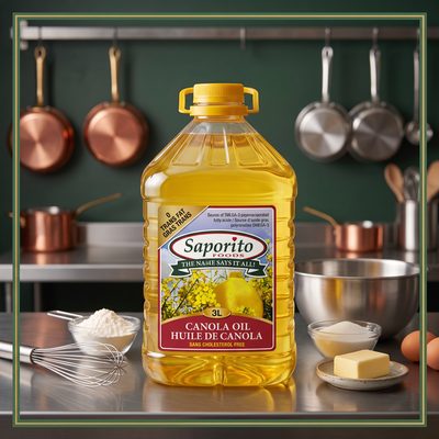 REFINED, BLEACHED AND DEODORIZED CANOLA OIL WITHOUT ADDITIVES 6 x 3 litres — lifestyle card