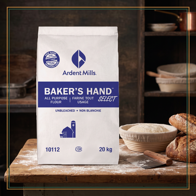 ALL PURPOSE UNBLEACHED SELECT FLOUR - BAKER'S HAND - 20kg — lifestyle card