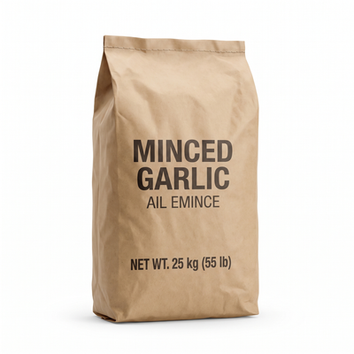 MINCED GARLIC 25 kg — product packshot