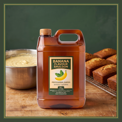 BANANA FLAVOUR EMULSION ARTIFICIAL 3015-4  - EMBASSY 4 liters — lifestyle card