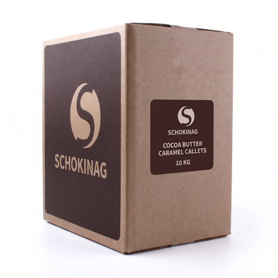COCOA BUTTER CARAMEL CALLETS - SCHOKINAG - 10 kg — product packshot