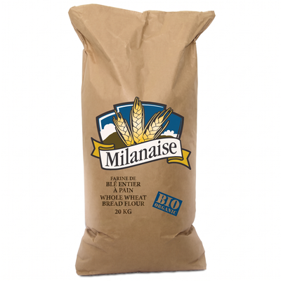 ORGANIC WHOLE WHEAT BREAD FLOUR - MILANAISE - 20Kg — product packshot