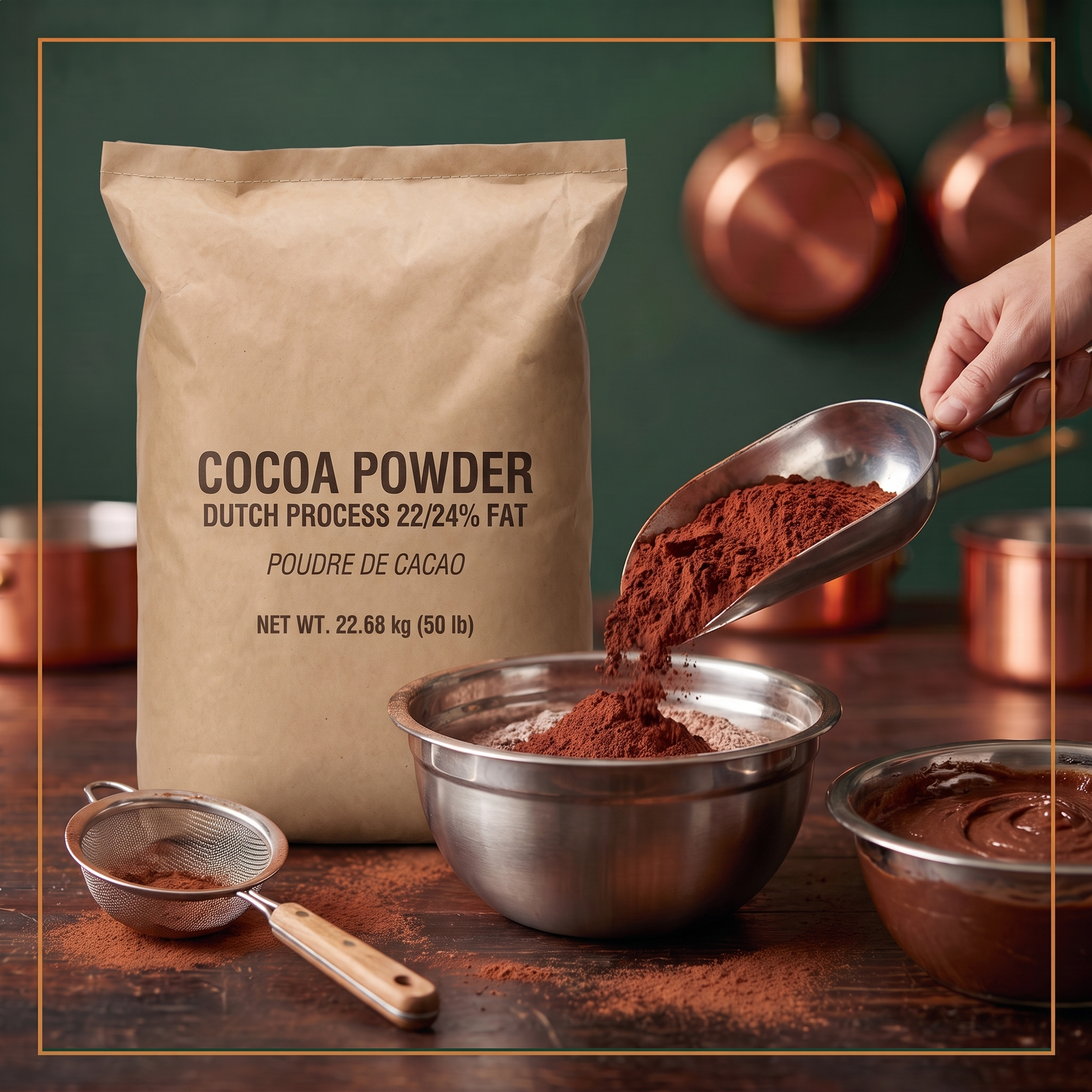COCOA POWDER 22/24% - ROYAL DUTCH - 22.68kg — lifestyle card