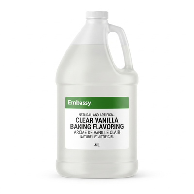 NATURAL AND ARTIFICIAL CLEAR VANILLA BAKING FLAVORING -EMBASSY 4 liters — product packshot