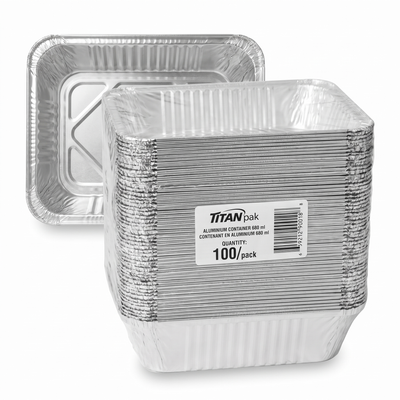 ALUMINIUM CONTAINER 680 ml - 100 units — product packshot