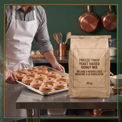 FREEZE-THAW YEAST RAISED DONUT MIX 20 kg — lifestyle card