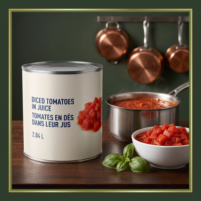 DICED TOMATOES IN JUICE - BELL HORTO 2.84 liter — lifestyle card
