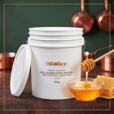 ORGANIC PURE & NATURAL LIGHT AMBER HONEY (BRAZIL) - 18 kg — lifestyle card