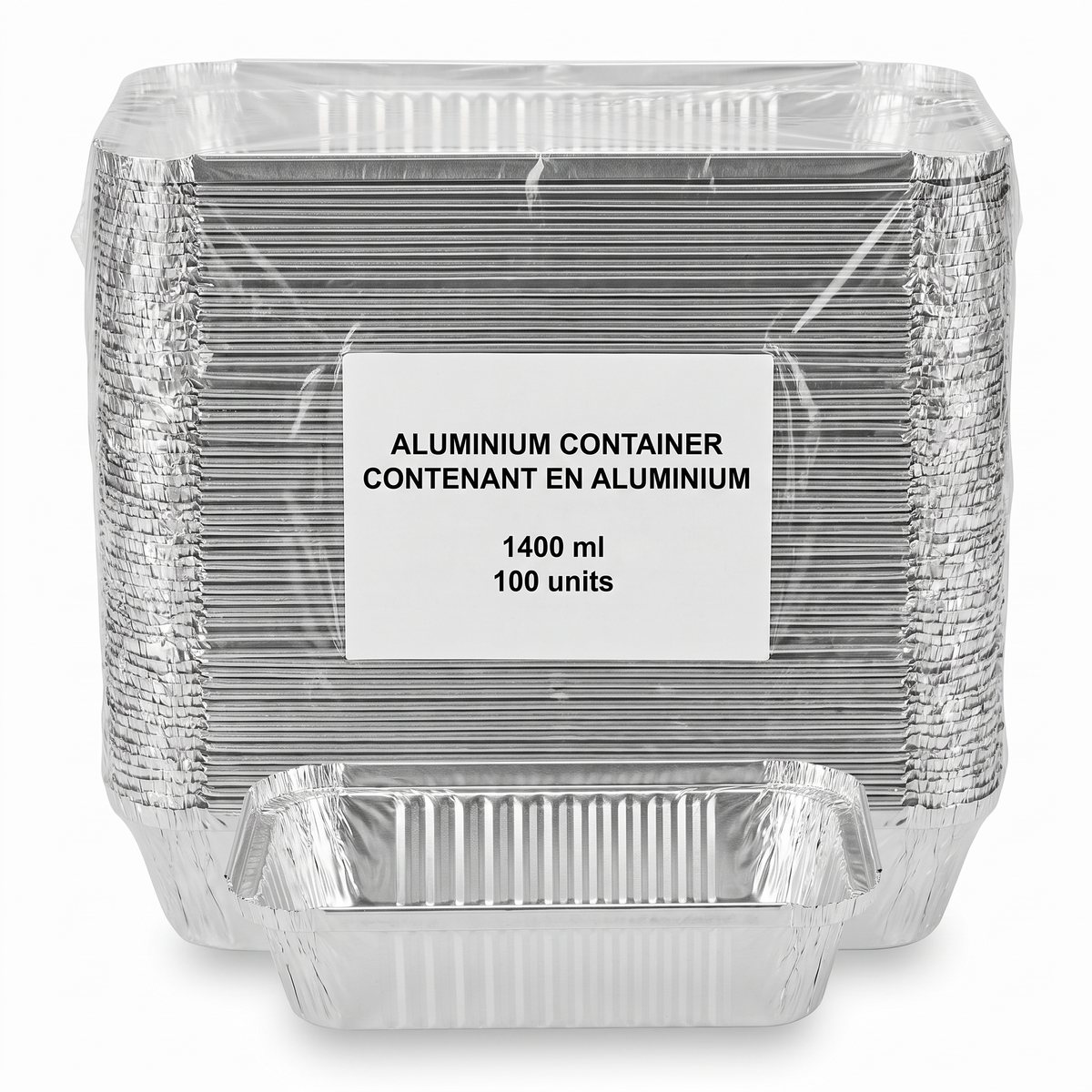 ALUMINIUM CONTAINER 1400 ml -100 units — product packshot