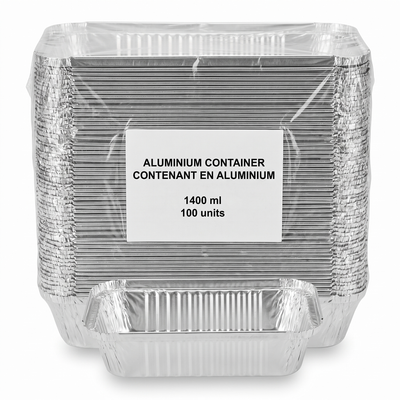 ALUMINIUM CONTAINER 1400 ml -100 units — product packshot