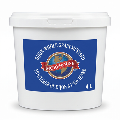 DIJON WHOLE GRAIN MUSTARD - MOREHOUSE  4 liter — product packshot