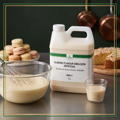 ALMOND FLAVOUR EMULSION ARTIFICIAL 3005-1 - EMBASSY 1 liter — lifestyle card