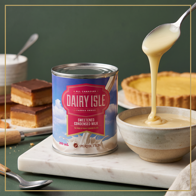 SWEET CONDENSED MILK - DAIRY ISLE  - 300 ml — lifestyle card