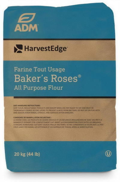 BAKER'S ROSES ALL-PURPOSE FLOUR BLEACHED AND ENRICHED - ADM - 20kg — product packshot