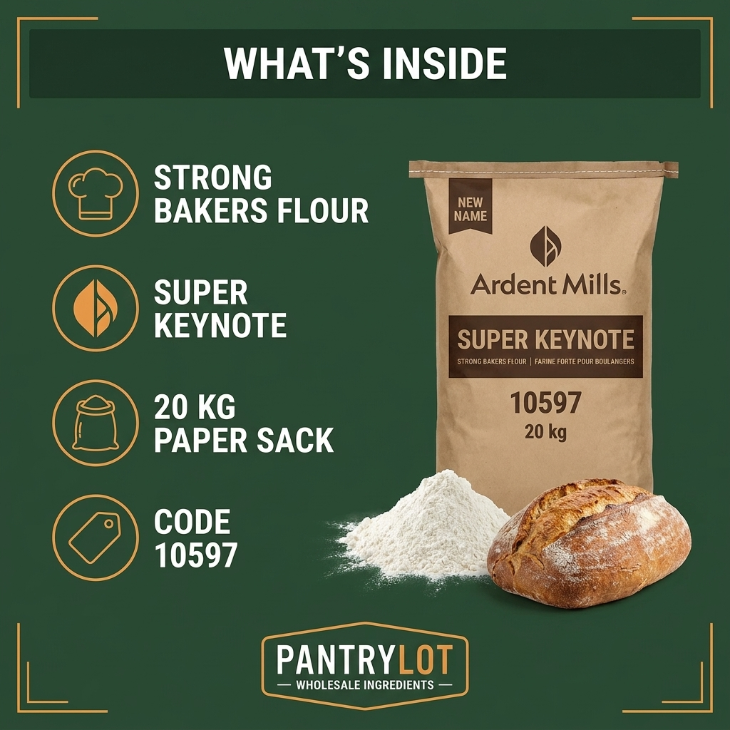 SUPER KEYNOTE STRONG FLOUR FOR BAKERS - ROBIN HOOD - 20kg — in-the-box features card
