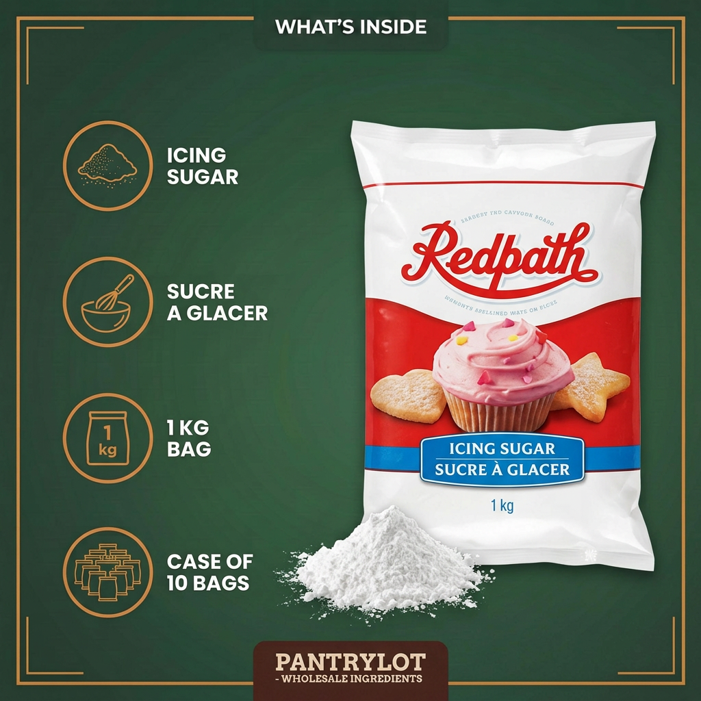 ICING SUGAR - REDPATH - 1 kg — in-the-box features card