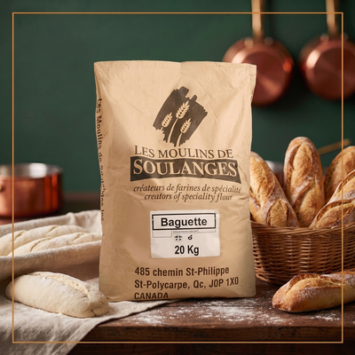 BAGUETTE FLOUR - LES MOULINS DE SOULANGES - 20kg — lifestyle card
