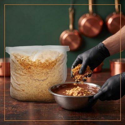 GLITTER LEAF - BARRY CALLEBAUT - 2.5kg — lifestyle card