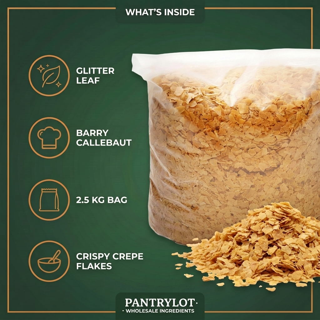 GLITTER LEAF - BARRY CALLEBAUT - 2.5kg — in-the-box features card