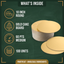 10'' GOLD  ROUND CAKE BOARD 60 PTS  MEDIUM -  100 units — in-the-box features card
