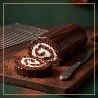 CHOCOLATE JELLY ROLL CAKE MIX -  EMBASSY 25 kg — lifestyle card