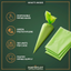 DISPONSABLE PIPPING BAGS GREEN 30 cm - 100 units — in-the-box features card