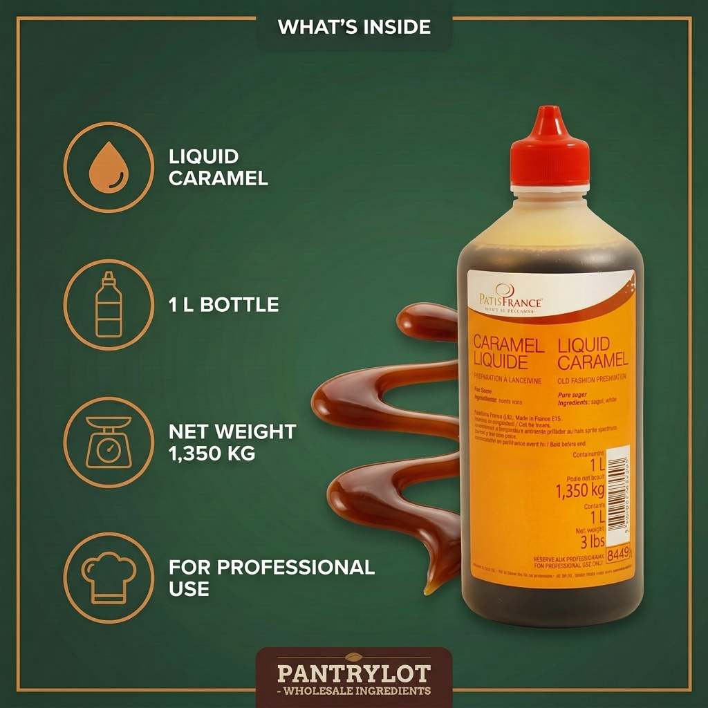 CARAMEL FLAVOR LIQUID - 1 l — in-the-box features card