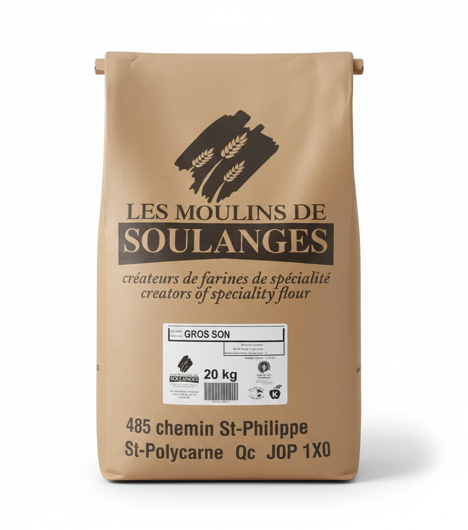 EDIBLE BRAN WHEAT - LES MOULINS DE SOULANGES - 20kg