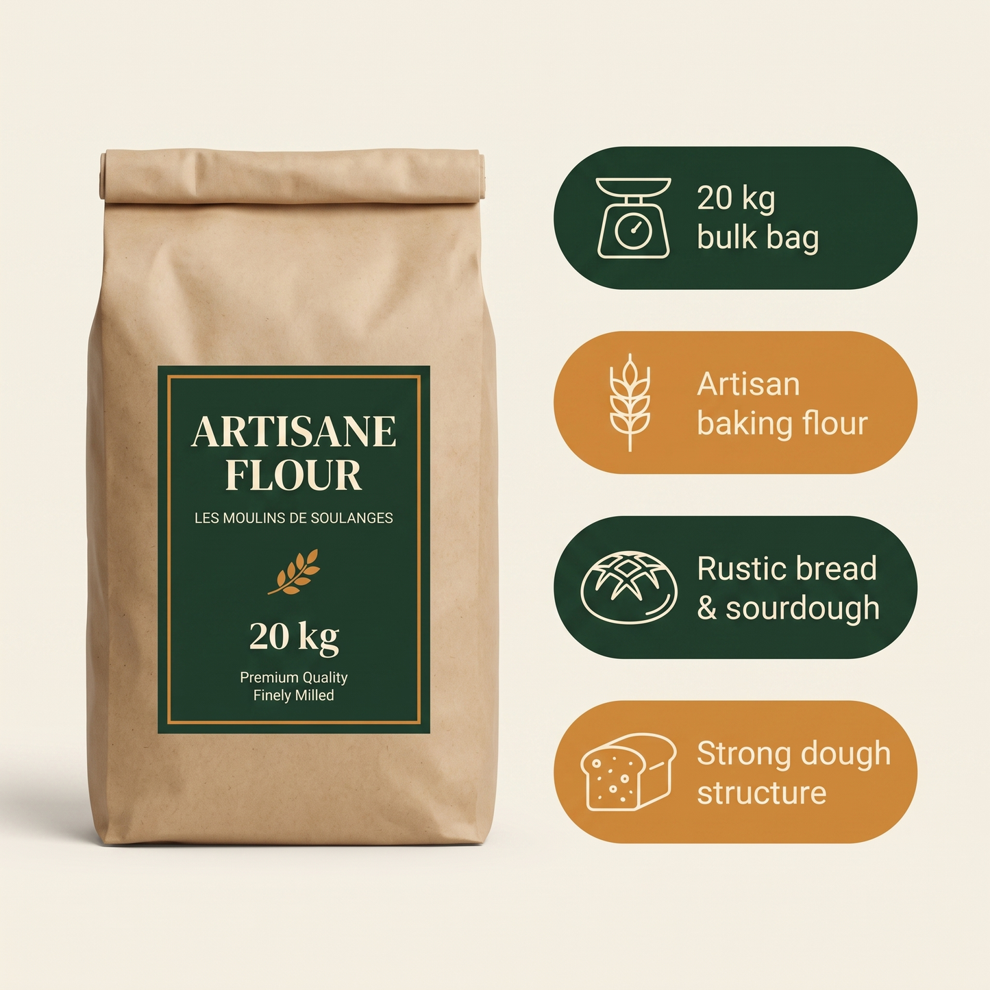 Artisane Flour Les Moulins de Soulanges — in-the-box features card