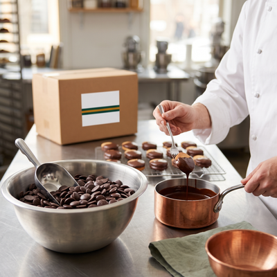 Richmond Dark Compound Chocolate Pistoles — lifestyle card