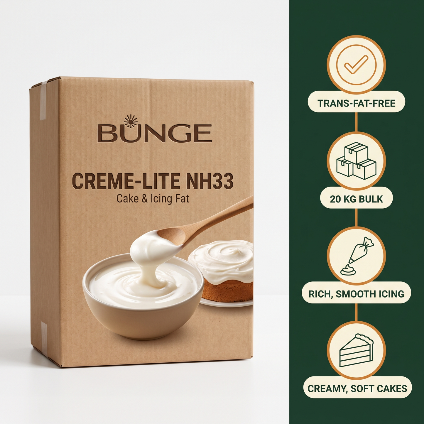 Bunge Cremelite NH33 — in-the-box features card