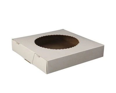 CARDBOARD PIE BOX  9 X 9 X 2.5 CELLO 200 units